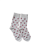 Tiny Floral Print Crew Socks for Women