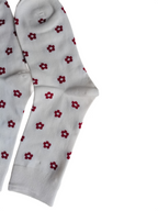 Tiny Floral Print Crew Socks for Women
