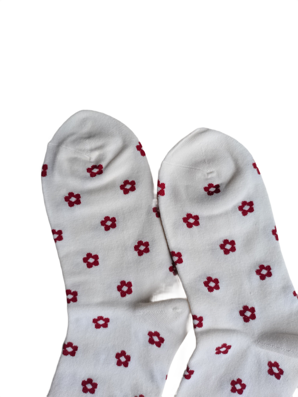 Tiny Floral Print Crew Socks for Women