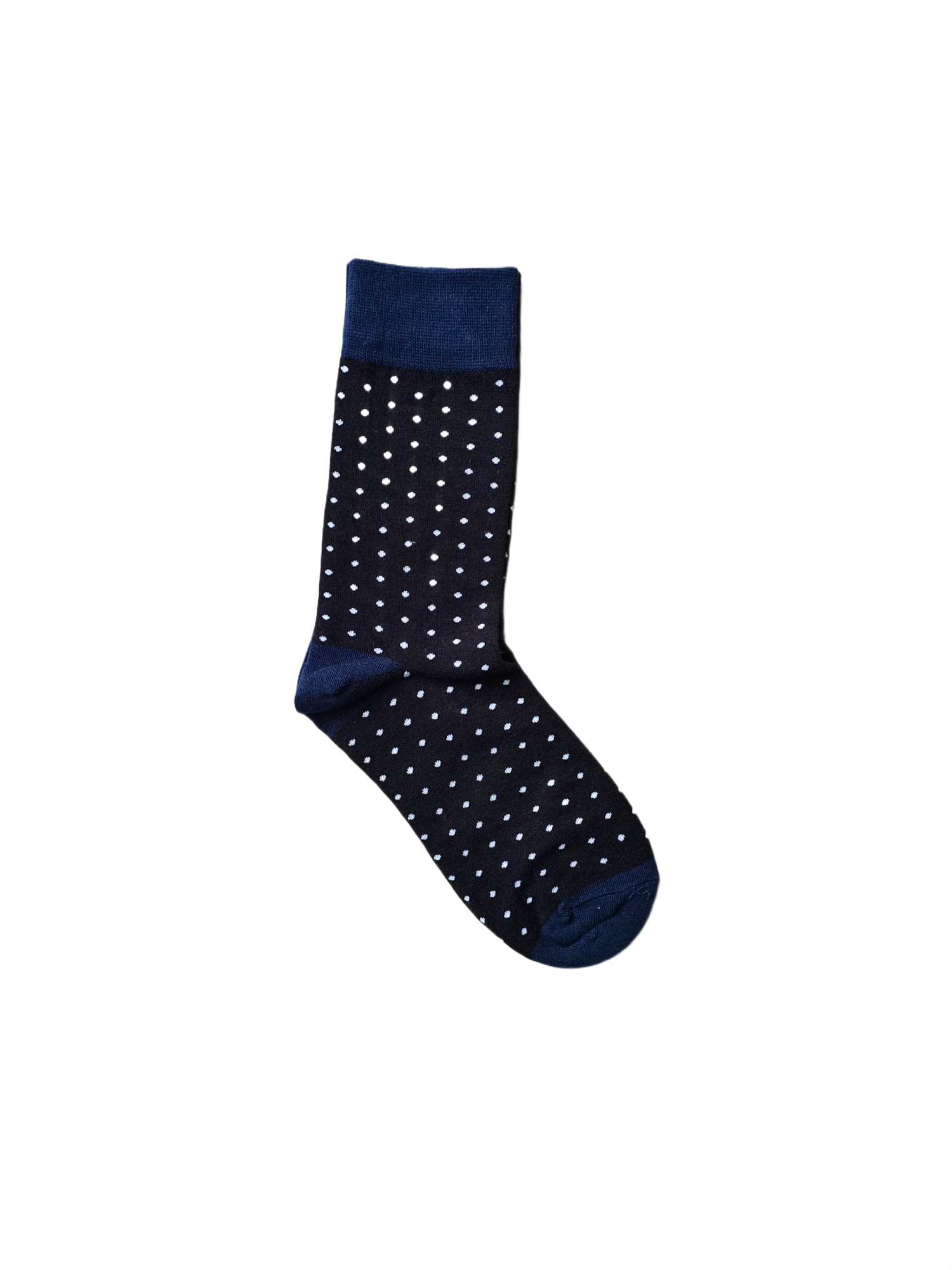 Black Polka Dot Crew Socks