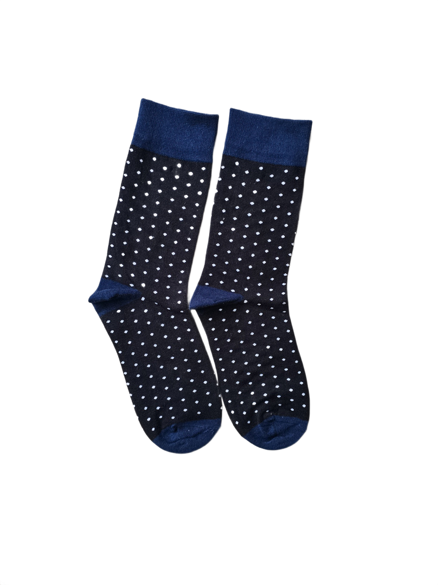 Black Polka Dot Crew Socks