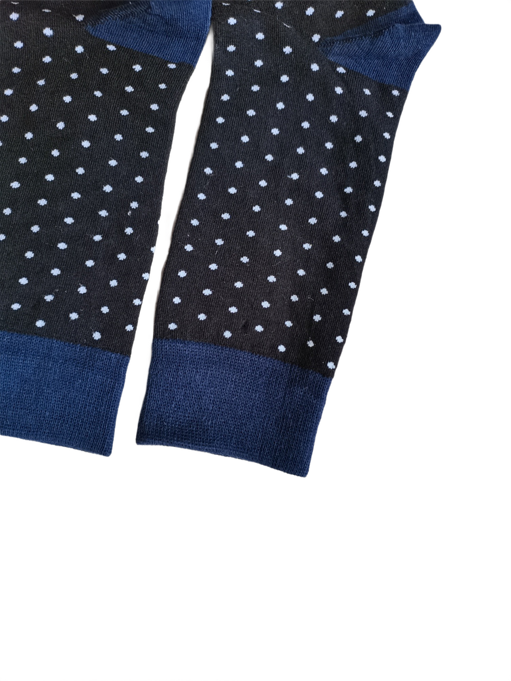 Black Polka Dot Crew Socks