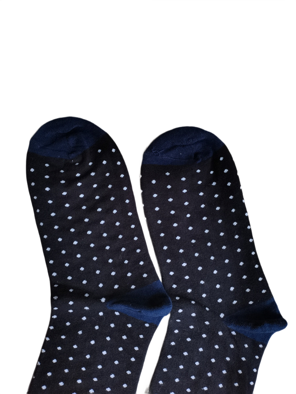 Black Polka Dot Crew Socks