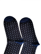 Black Polka Dot Crew Socks